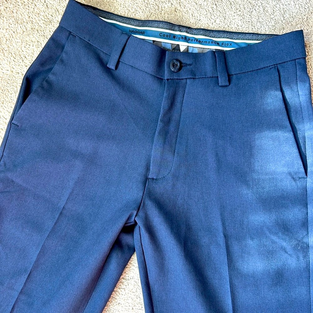Haggar navy dress pants